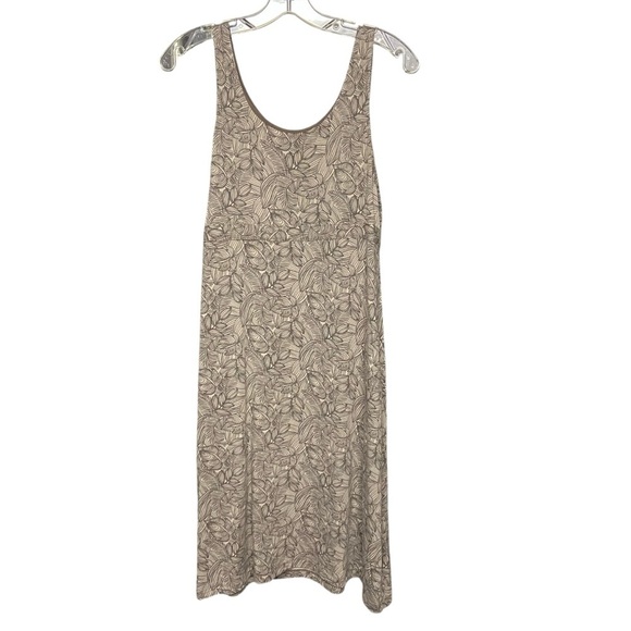 Telluride Clothing Co Sleeveless Dress Sundress Size M Tan Brown Tie Back Comfy - Picture 5 of 10